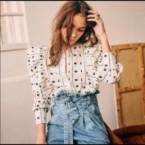 Sezane blouse sz38/6